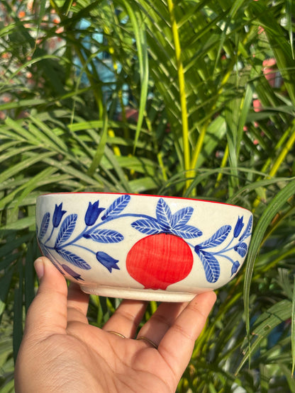 Mango Print Snack Bowl