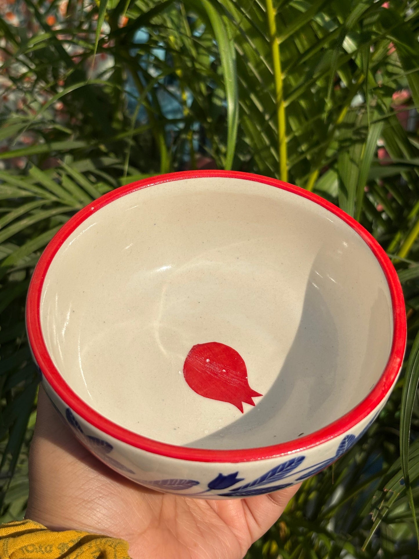 Mango Print Snack Bowl
