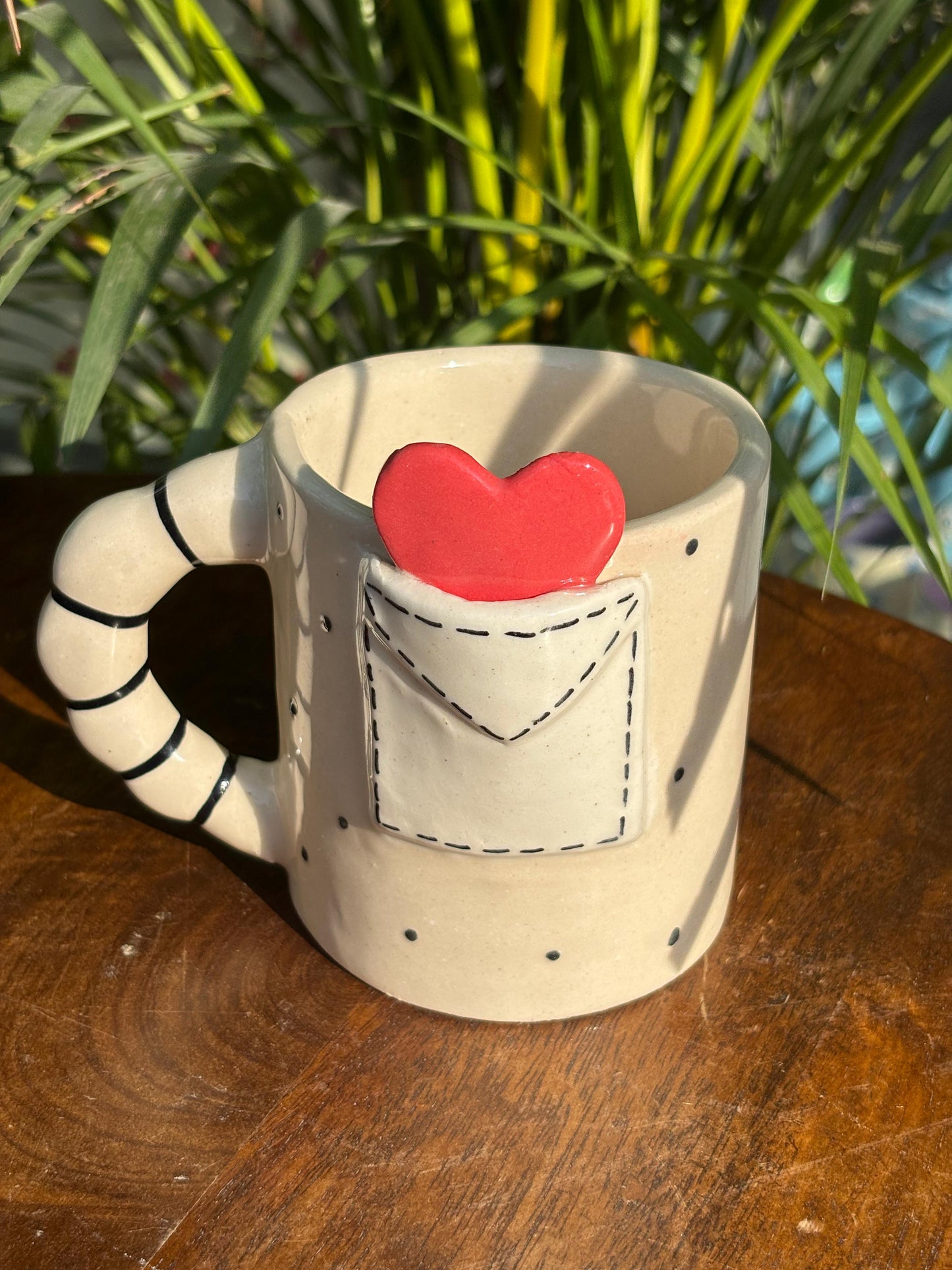 Heart in a Pocket Coffee Mug