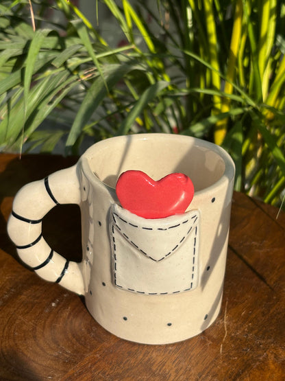Heart in a Pocket Coffee Mug