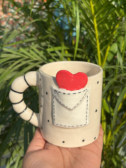 Heart in a Pocket Coffee Mug