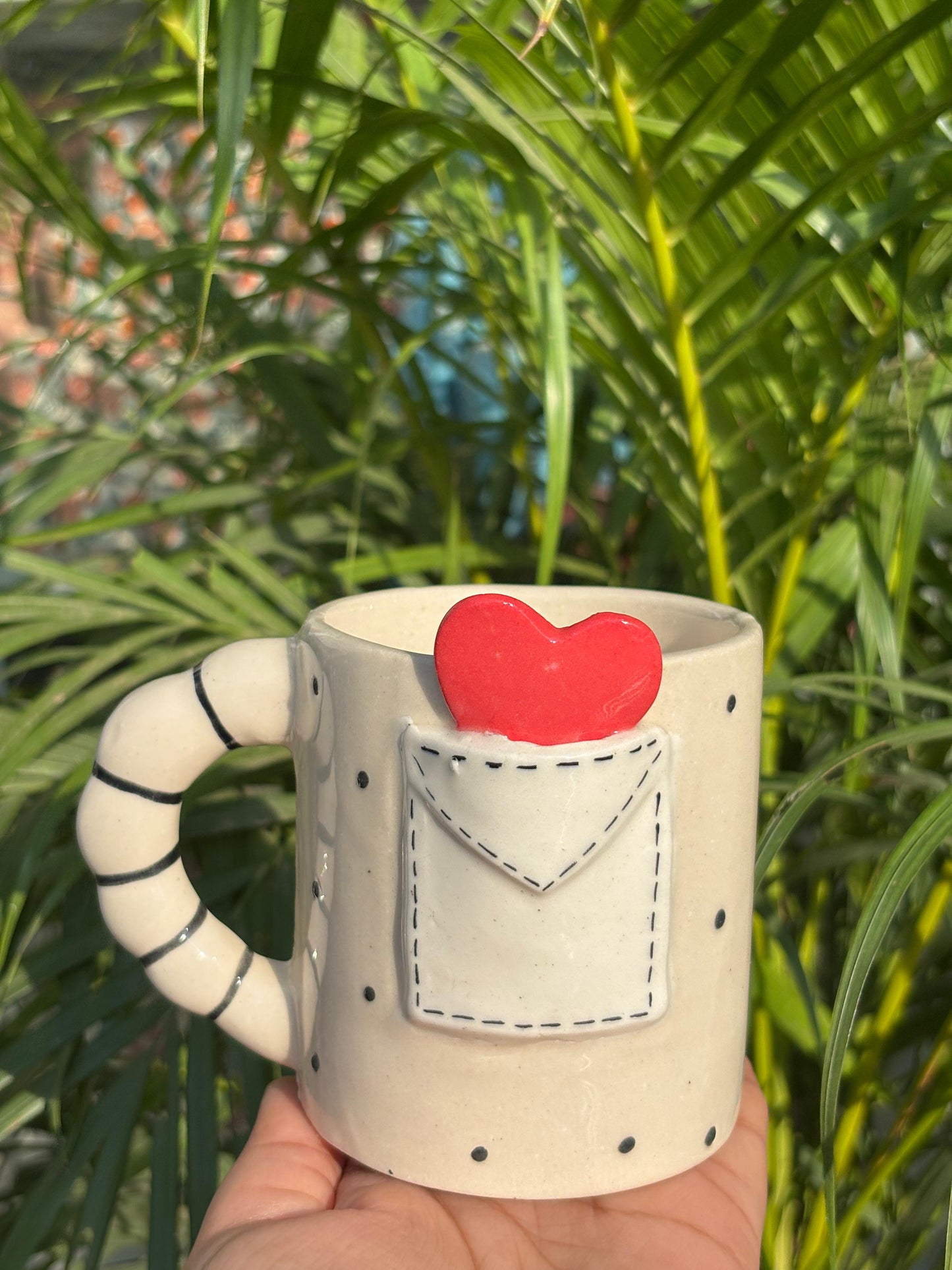 Heart in a Pocket Coffee Mug