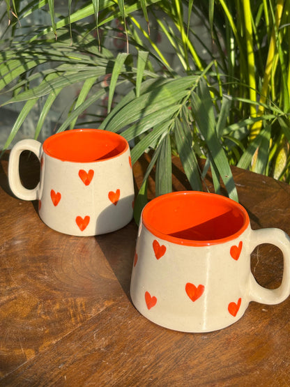 Pink Love Brew Coffee Mugs (Set of 2)