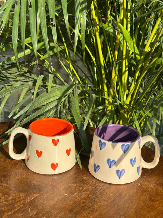 Love Brew Coffee Mugs Combo (Set of 2)