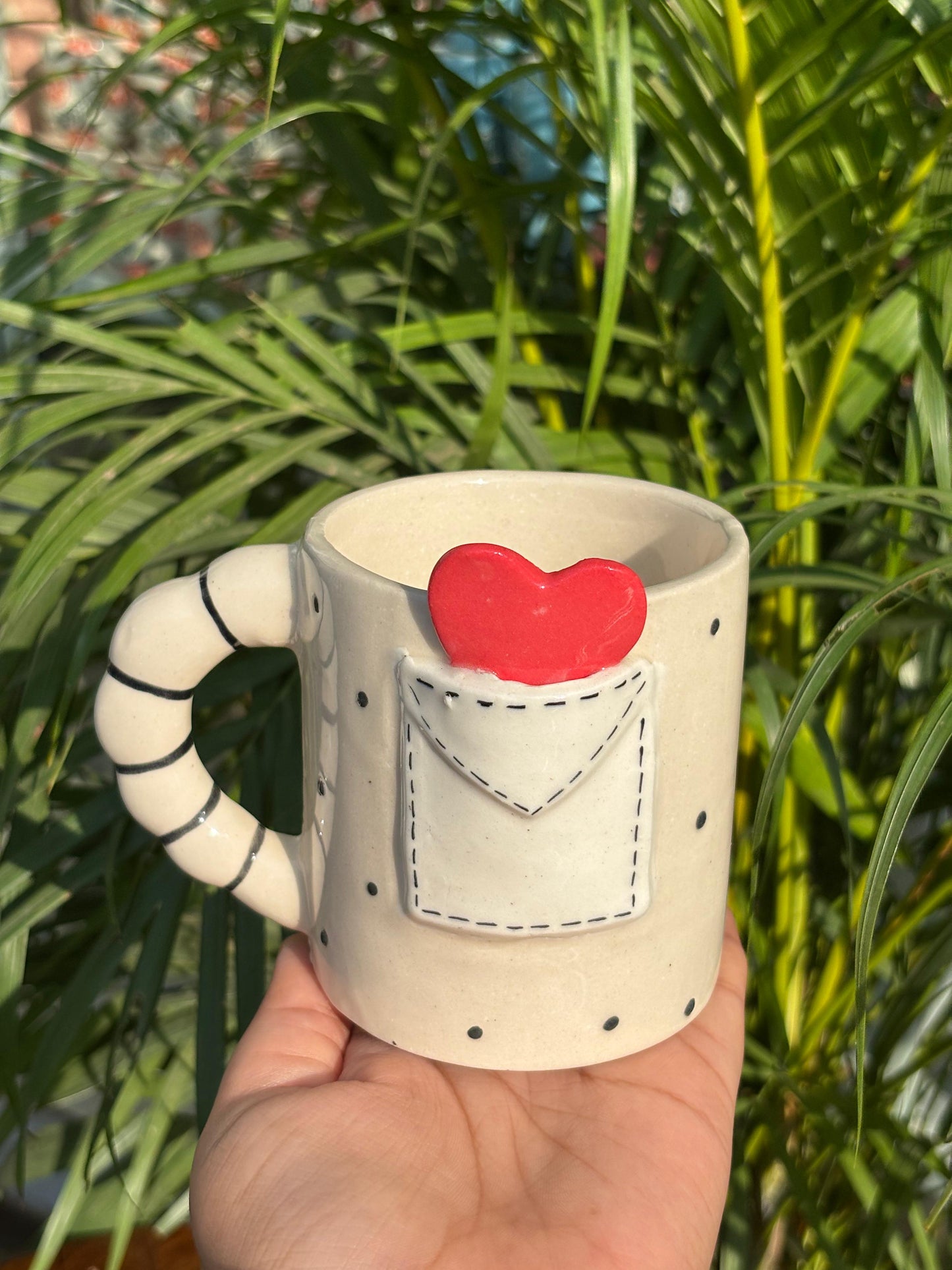 Heart in a Pocket Coffee Mug