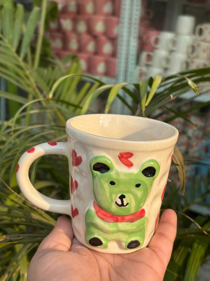 Green Teddy Hugs Mug