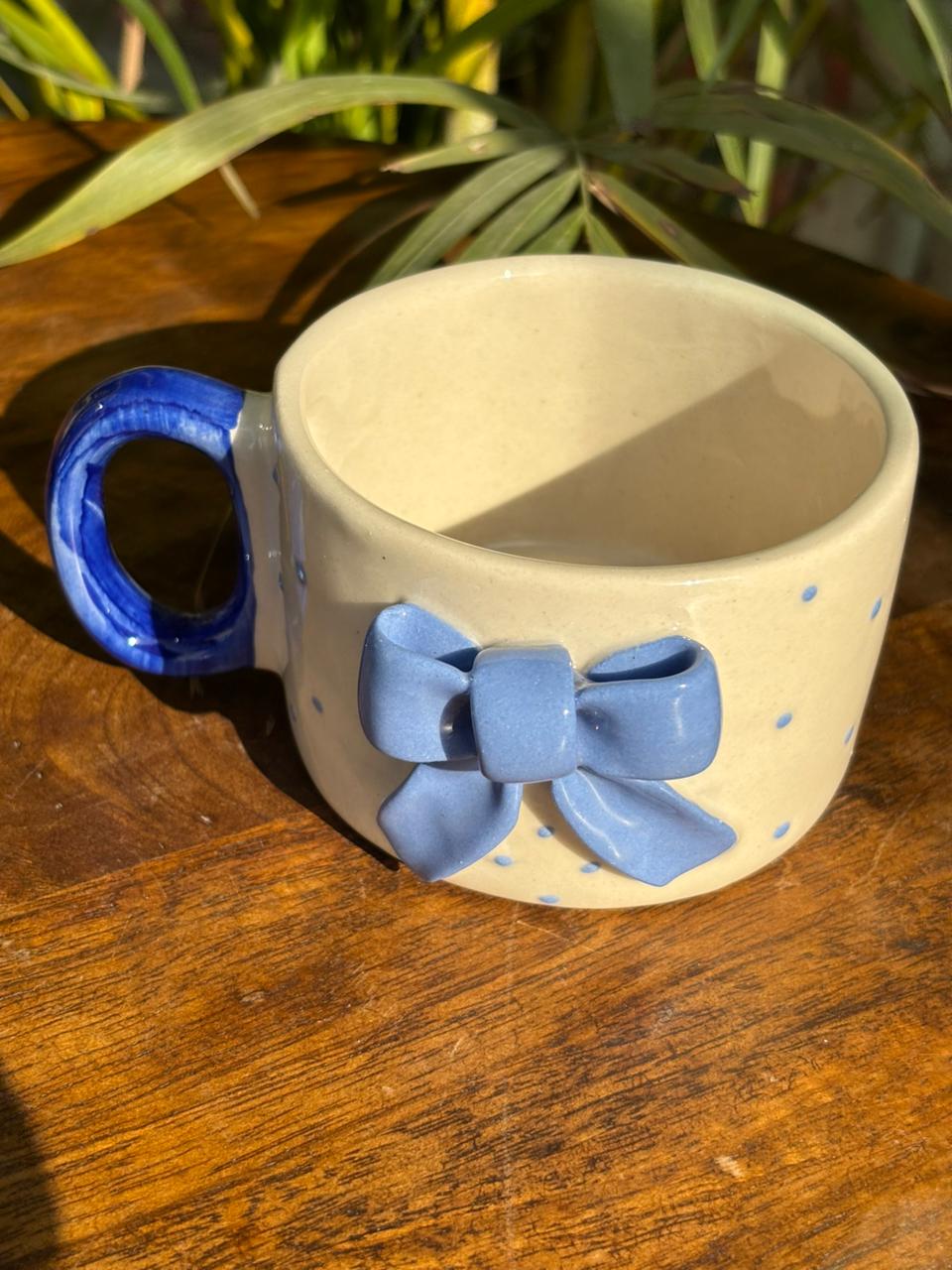 Polka Bow Mug