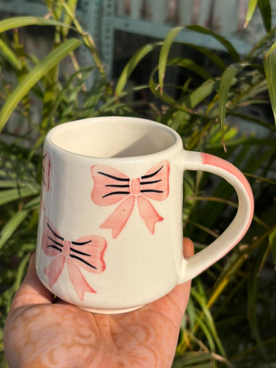 Pretty in Pink Bow Mug