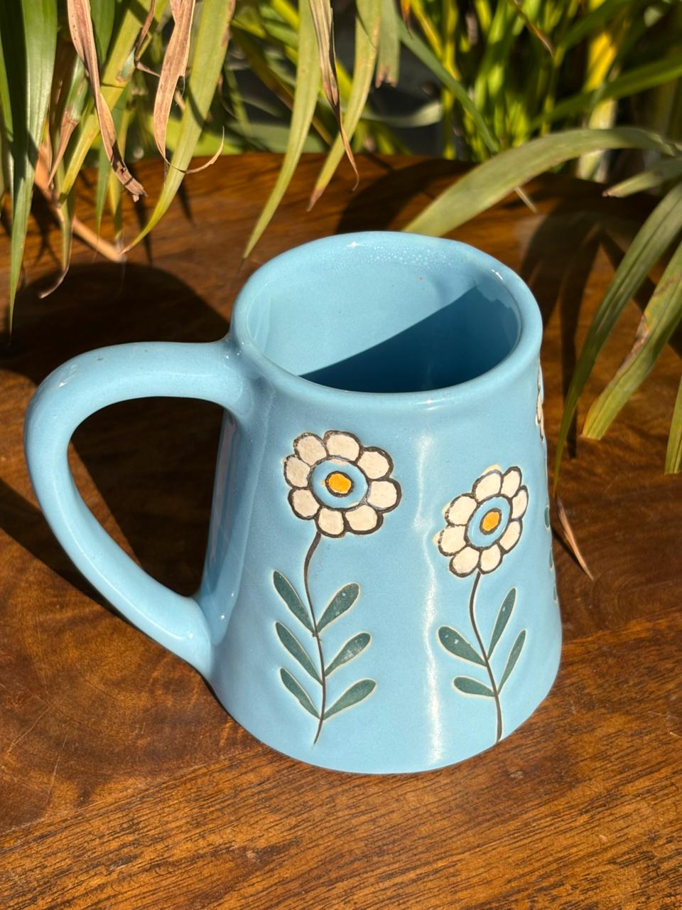 Blue Daisy Dew Mug