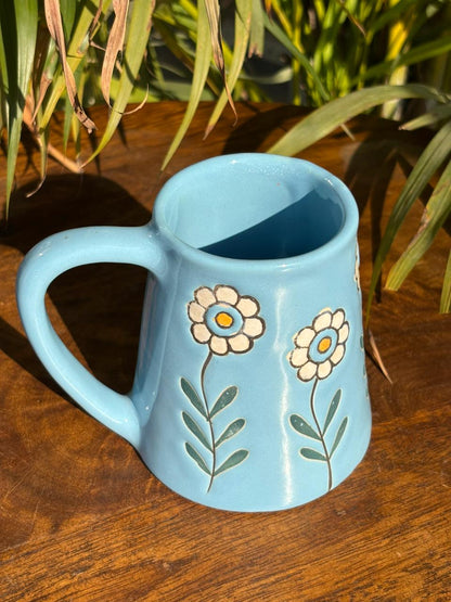 Blue Daisy Dew Mug