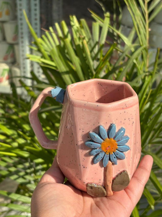 Rustic Blossom Pink Coffee Mug
