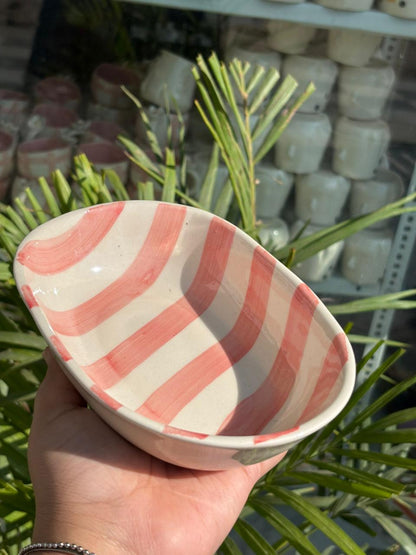 Pink Candy Swirl Snack Bowl