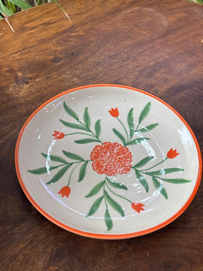 Sienna Bloom Snack Plates Set (Set of 2)