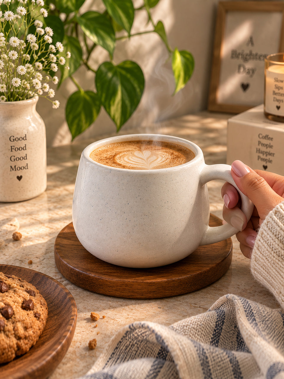 White Luxe Coffee Mug