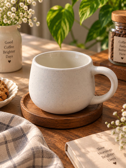 White Luxe Coffee Mug