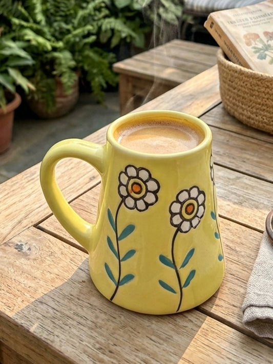 Yellow Daisy Dew Mug
